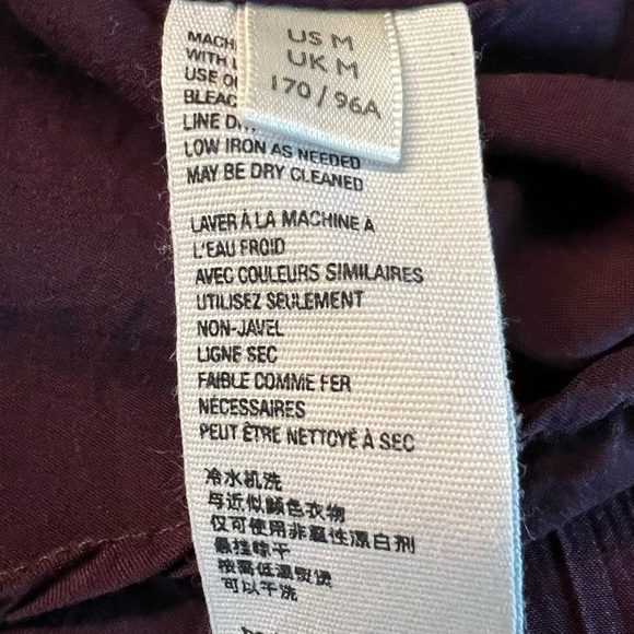 Free People Deep Purple Midi Dress Size Medium V-neck - Picture 5 of 8